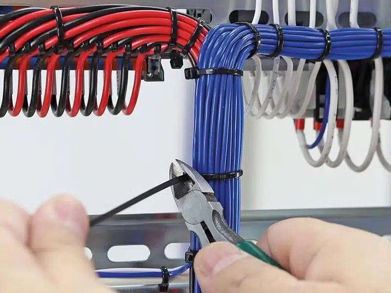 Les indispensables de l'installation électrique focus sur les colliers de serrage plastique