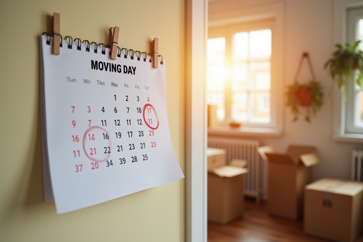 déménagement timing