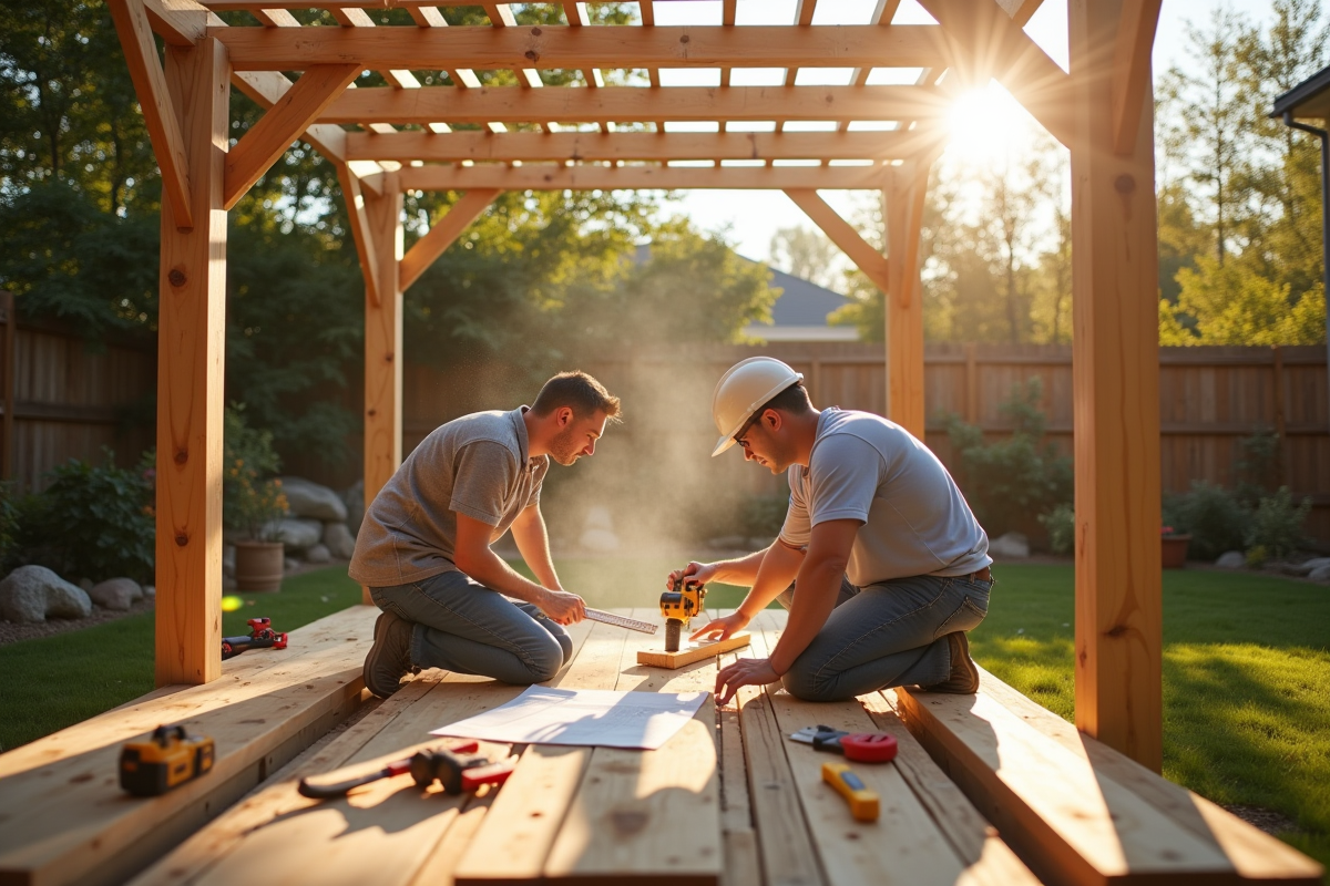 pergola construction
