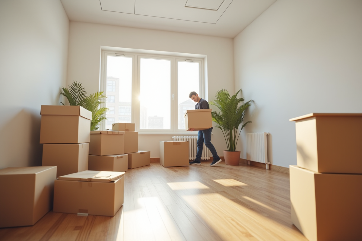 déménagement cartons