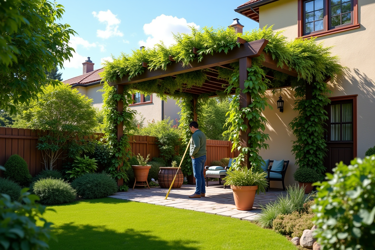pergola clôture