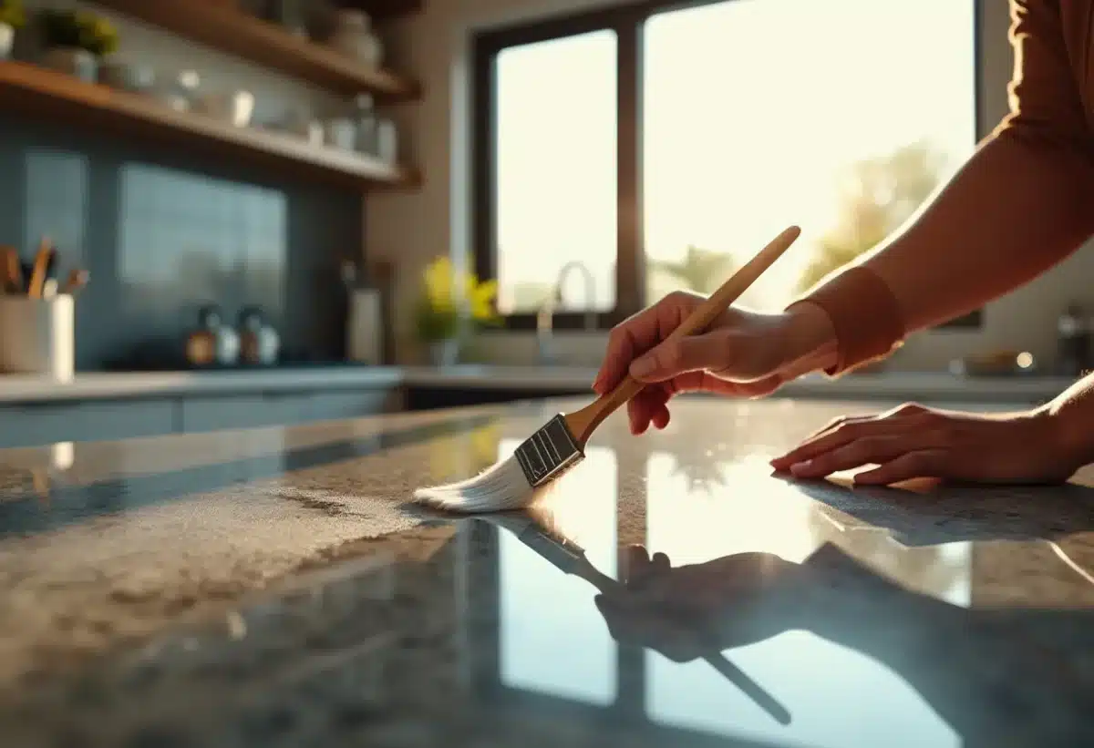 Peindre un plan de travail en granit astuces et techniques Tip Top Déco & Maison